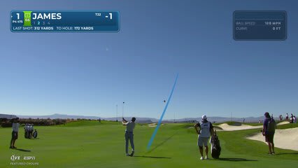Ben James holes 52-foot approach for birdie on No. 1 at Bank of Utah