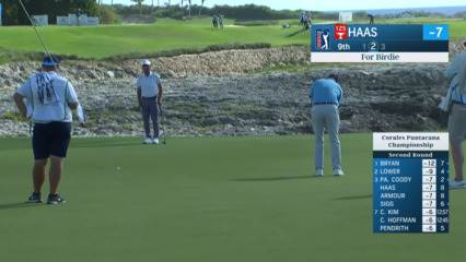 Bill Haas holes nice birdie putt at Corales Puntacana