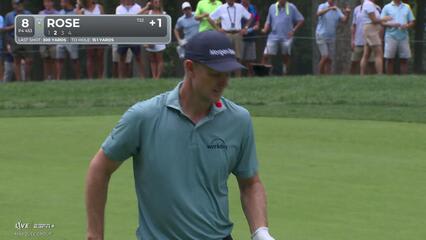 Justin Rose makes birdie on No. 8 at BMW Championship