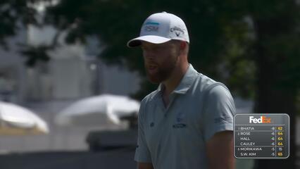 Chris Kirk sinks a 22-foot birdie putt on No. 11 at FedEx St. Jude