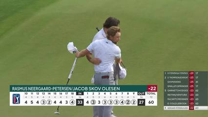 Neergaard-Petersen/Olesen makes birdie on No. 9 at Zurich Classic