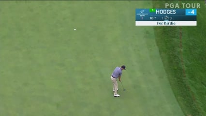 Lee Hodges birdies No. 16 in Round 2 at Korn Ferry Tour Champ