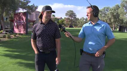Aaron Baddeley's walk-and-talk during first round at Shriners Children’s Open