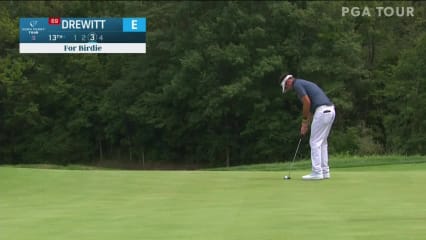 Brett Drewitt birdies No. 13 in Round 1 at Korn Ferry Tour Champ