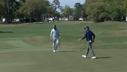 Rob Oppenheim sends in nice putt for birdie at Club Car Championship