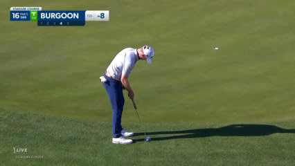 Bronson Burgoon's birdie putt from fringe at The American Express