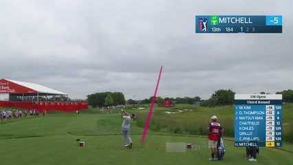 Keith Mitchell hits tee shot to 5 feet, sets up birdie on No. 13 at 3M Open
