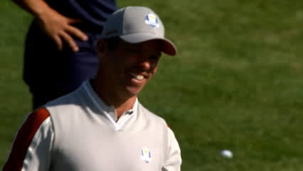 Paul Casey holes out for eagle at the Ryder Cup