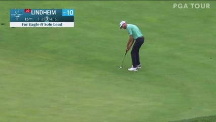 Nicholas Lindheim makes birdie on No. 15 in Round 2 at Korn Ferry Tour Champ