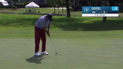 Matt Gogel makes birdie on No. 8 at Regions Tradition