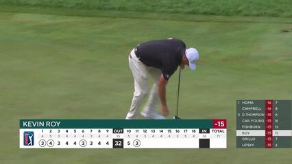 Kevin Roy makes birdie on No. 11 at John Deere