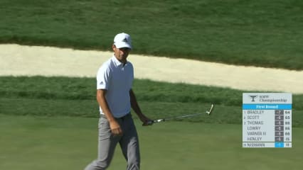 Joaquin Niemann buries a 57-foot birdie putt at BMW Championship