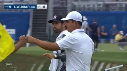 Kim/Kim make birdie on No. 18 at Zurich Classic