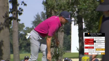 Justin Thomas makes birdie on No. 6 at Sunday Singles