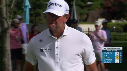 Lucas Glover gets up-and-down from 82 yards for birdie on No. 14 at ISCO Championship