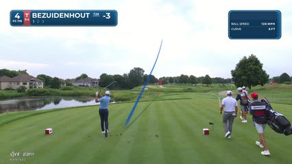 Christiaan Bezuidenhout hits tee shot to 7 feet, sets up birdie on No. 4 at 3M Open