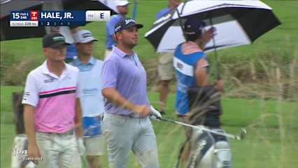 Blaine Hale, Jr. makes birdie on No. 15 at Wyndham