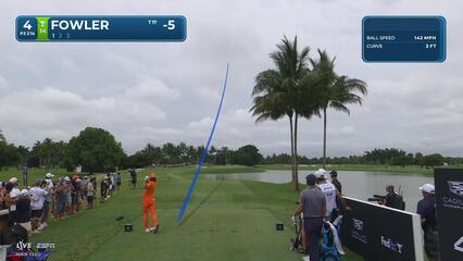 Rickie Fowler nearly aces No. 4 at Cadillac