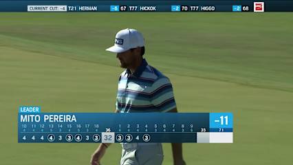 Mito Pereira throws dart and birdies at Shriners Children's Open