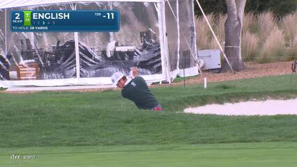Harris English drains 5-foot birdie putt on No. 2 at AT&T Pebble Beach