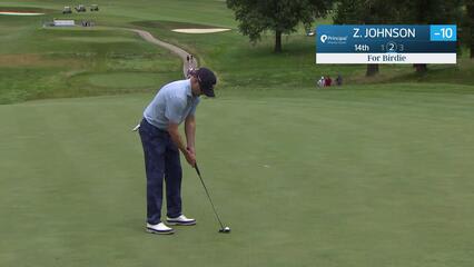 Zach Johnson makes birdie on No. 14 at Principal Charity Classic