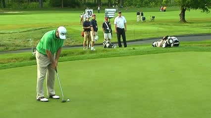 Lunde birdies No. 10 in Round 2 of The Greenbrier Classic