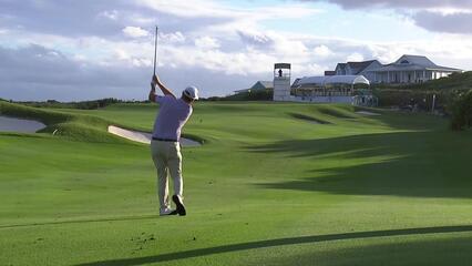 Ian Holt makes birdie on No. 18 at Great Abaco Classic