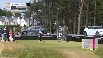 Sahith Theegala's tee shot to 2 feet sets up birdie Genesis Scottish Open