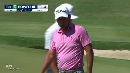 Charles Howell III drains 24-foot birdie putt at Mexico Open