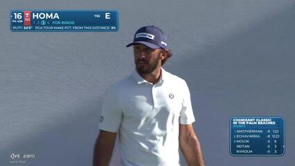 Max Homa sinks 51-foot birdie putt on No. 16 at Cognizant Classic