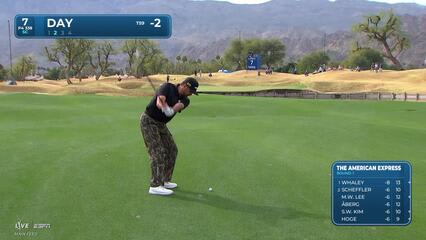 Jason Day hits 122-yard approach to 4 feet, sets up birdie on No. 7 at The American Express