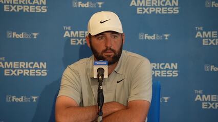 Scottie Scheffler on preparing for tournament golf, shaking off rust at The American Express