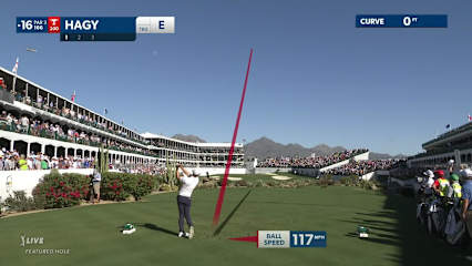 Brandon Hagy's nice tee ball and birdie on No. 16 at WM Phoenix Open