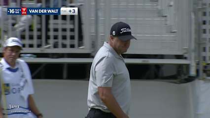 Dawie van der Walt drains 21-foot birdie putt at RBC Canadian