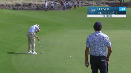 Steve Flesch makes birdie on No. 7 at Mitsubishi Electric Championship at Hualalai