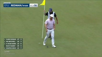 Ryder's tight tee shot yields Redman's birdie at Zurich Classic