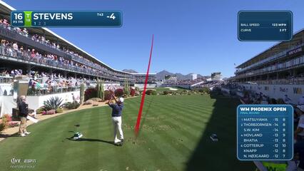 Sam Stevens hits 178-yard tee shot to 13 feet, sets up birdie on No. 16 at WM Phoenix Open