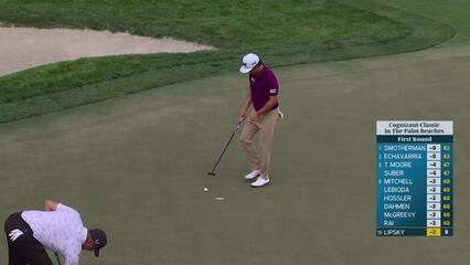 David Lipsky sinks 1-foot birdie putt on No. 10 at Cognizant Classic