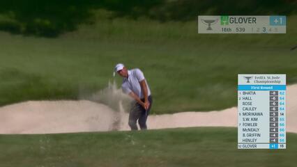 Lucas Glover makes birdie on No. 16 at FedEx St. Jude