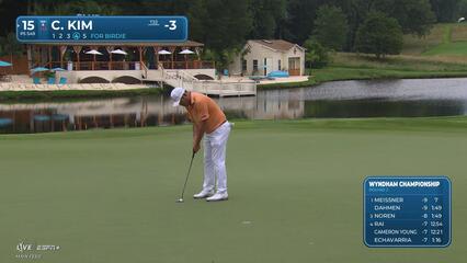 Chan Kim makes birdie on No. 15 at Wyndham
