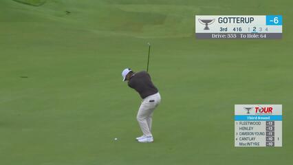 Chris Gotterup makes birdie on No. 3 at TOUR Championship