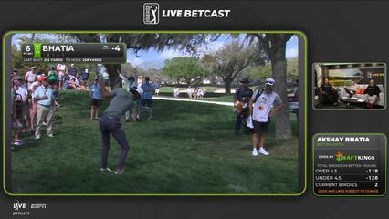 Akshay Bhatia hits 116-yard approach to 15 feet, sets up birdie on No. 6 at Arnold Palmer