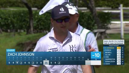 Zach Johnson makes birdie on No. 12 at James Hardie Pro Football Hall of Fame Invitational