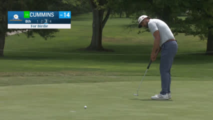 Quade Cummins rolls in birdie putt at Utah Championship