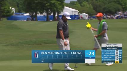 Crowe/Martin makes birdie on No. 1 at Zurich Classic