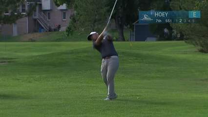 Rico Hoey floats pitch close to flag and birdies at Utah Championship