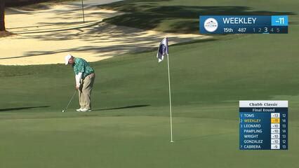 Boo Weekley makes birdie on No. 15 at Chubb Classic