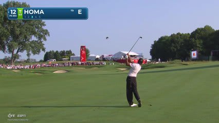 Max Homa's 163-yard approach sets up birdie on No. 12 at 3M Open