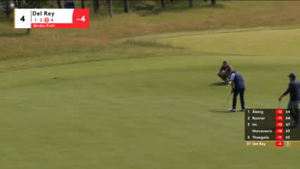 Alejandro Del Rey sinks 21-foot birdie putt at Genesis Scottish Open