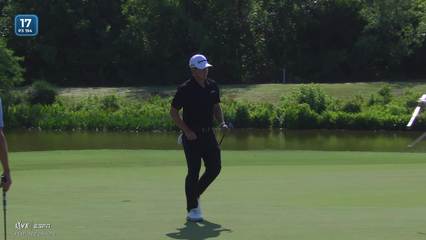 Team Michael Thorbjornsen/Karl Vilips makes birdie on No. 16 at Zurich Classic